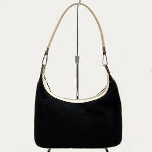 GUCCI Shoulder Bag Hobo One Handle Black White